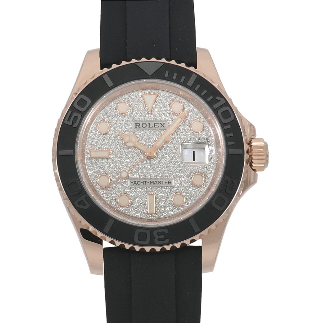 [中古]ロレックス ヨットマスター 40 126655 ランダム パヴェ ダイヤモンド メンズ