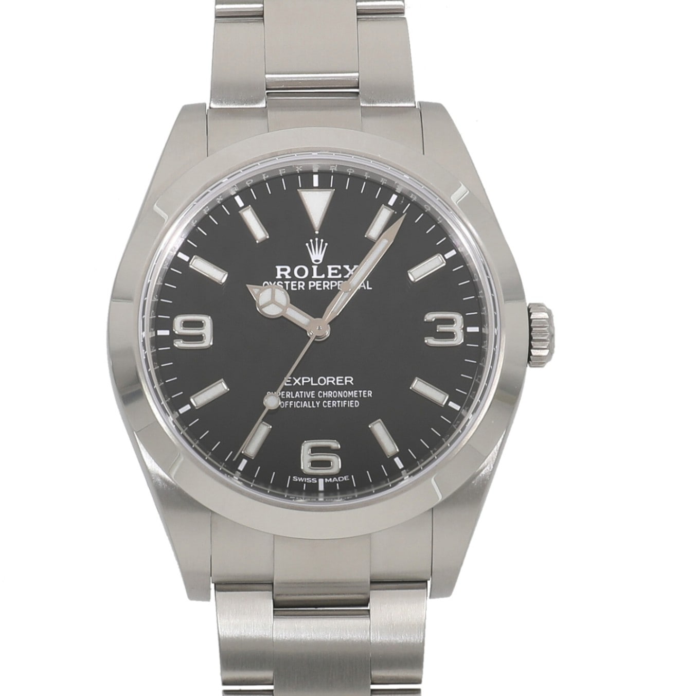 [中古]ロレックス エクスプローラー I 214270 ランダム ブラック メンズ