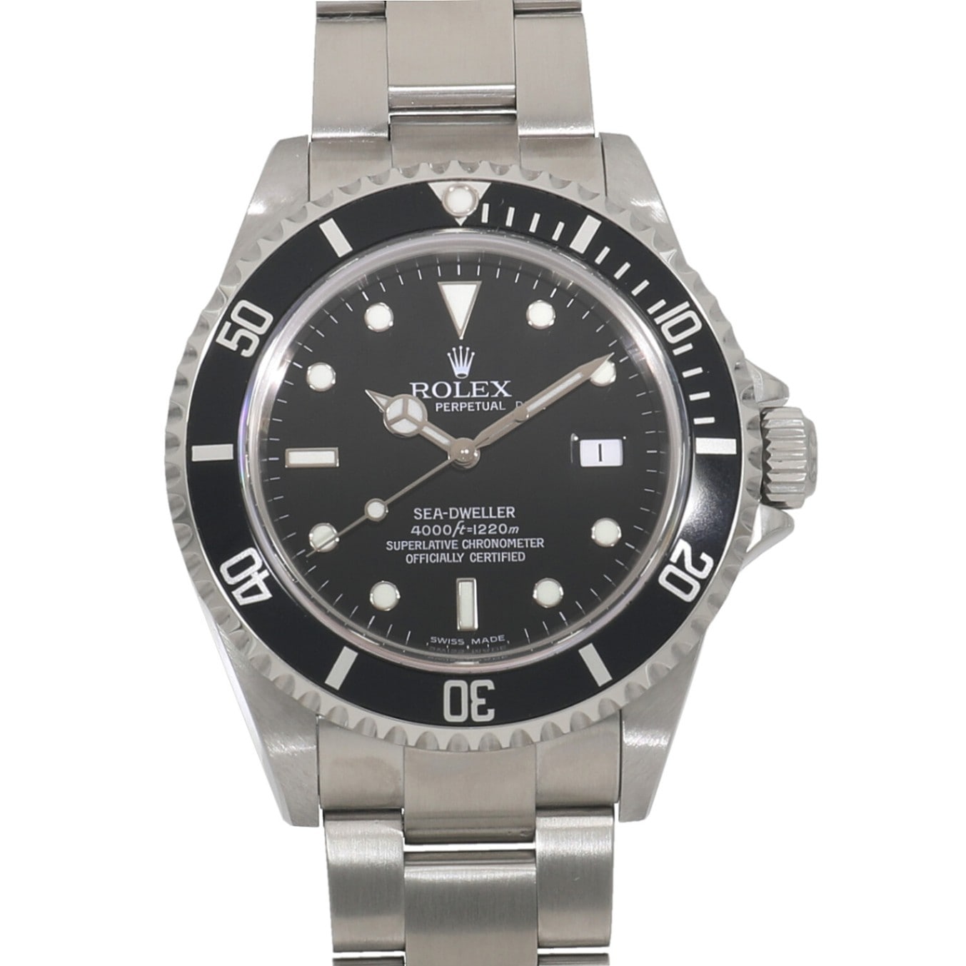 [中古]ロレックス シードゥエラー 16600 F番 ブラック メンズ