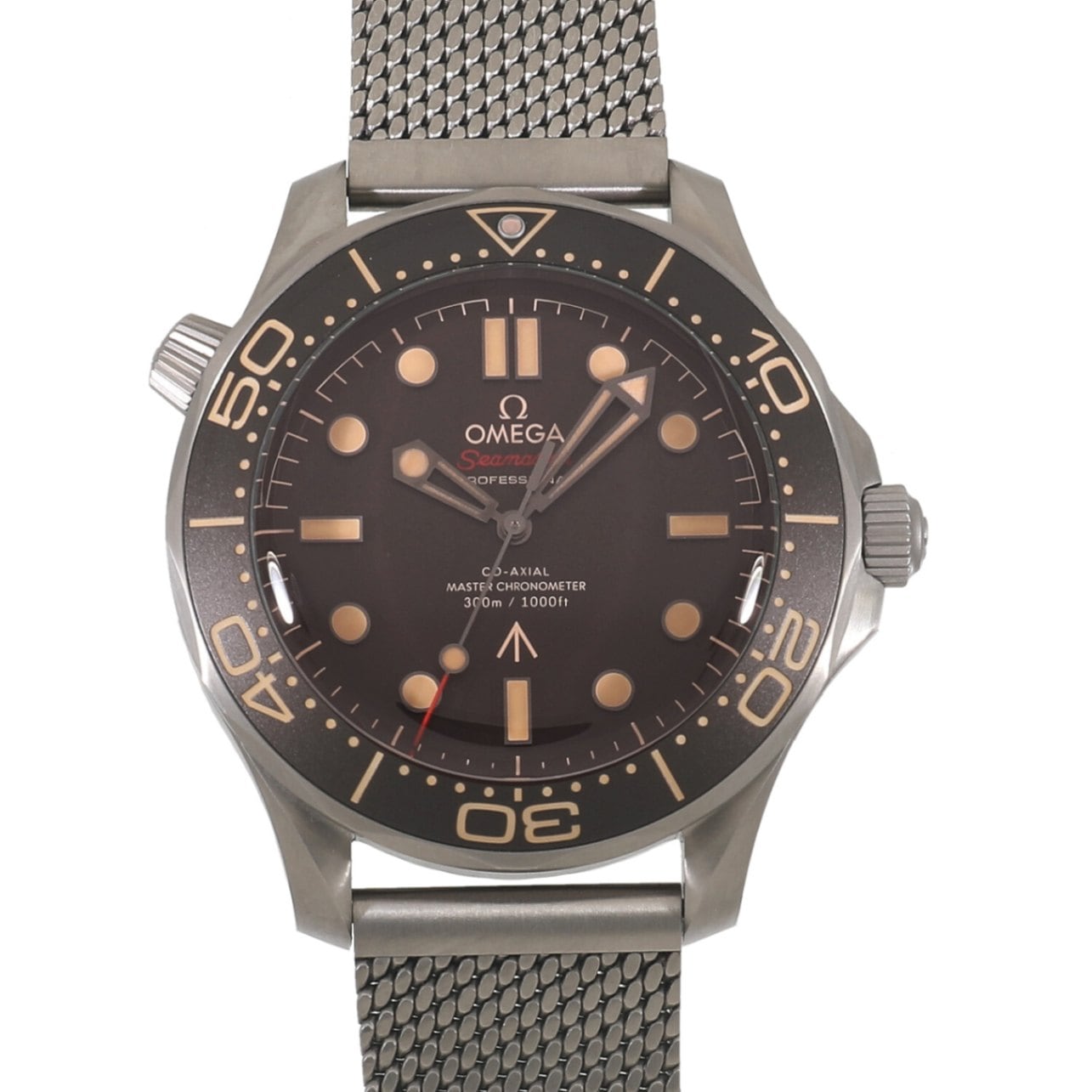 [中古]オメガ シーマスター ダイバー 300m コーアクシャル マスタークロノメーター 007エディション 210.90.42.20.01.001 ブラウン メンズ