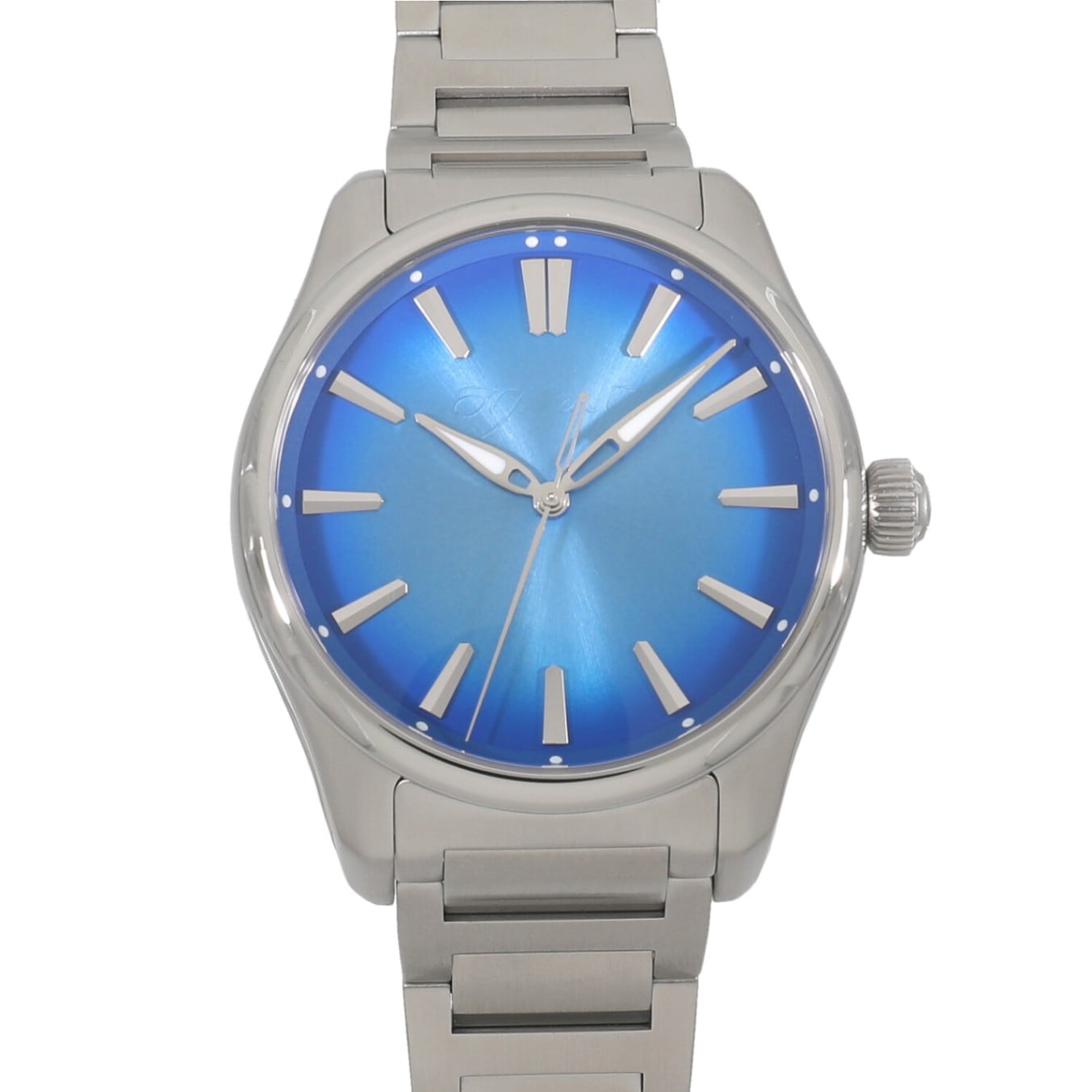 [中古]H.モーザー パイオニア センターセコンド アークティックブルー 3200-1217 アークティック ブルー フュメ メンズ