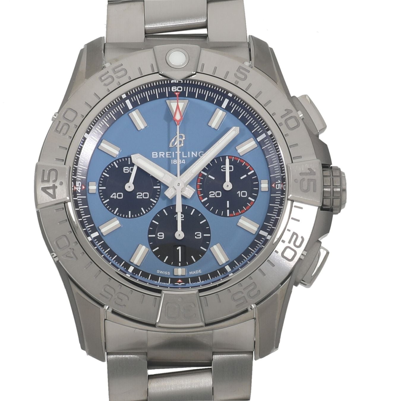 [新品]ブライトリング スーパー アベンジャー B01 クロノグラフ 46 EB0148101C1E1 ブルー×ブラック メンズ