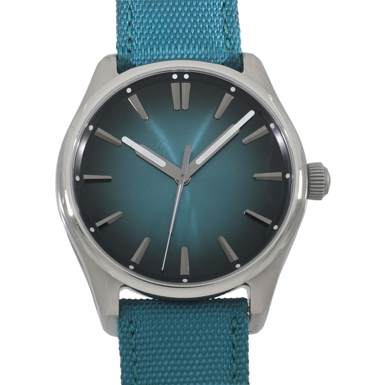 [中古]H.モーザー パイオニア センターセコンド メガ クール 3200-1214 ブルーラグーン フュメ メンズ