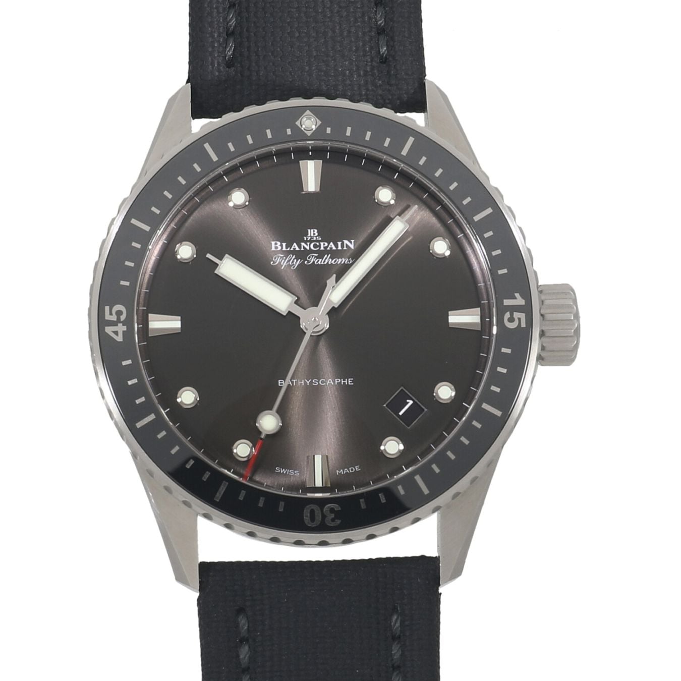 [中古]ブランパン フィフティーファゾムズ バチスカーフ 5000-1110-B52A グレー メンズ