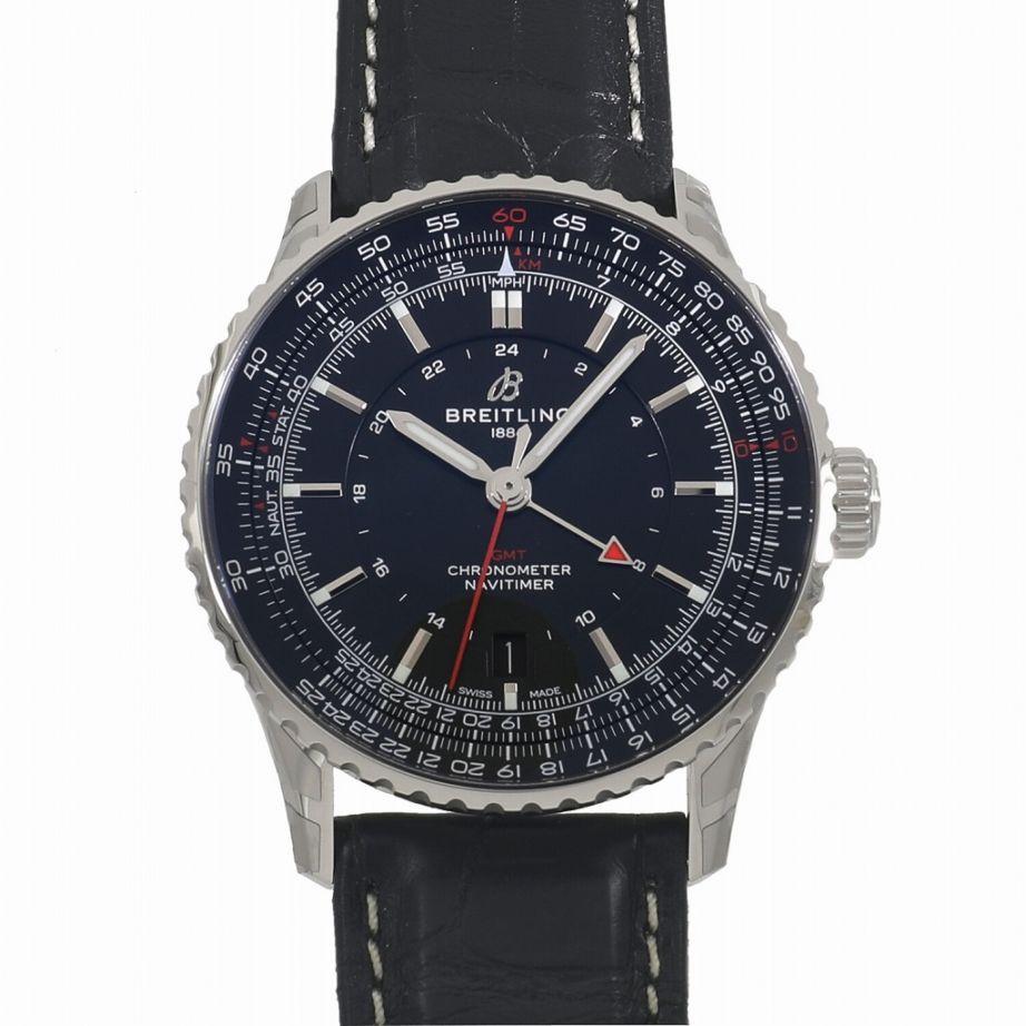 [新品]ブライトリング ナビタイマー オートマチック GMT 41 A32310251B1P1 ブラック メンズ