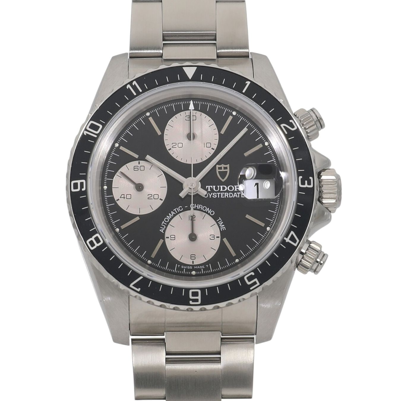 [中古]チューダー クロノタイム 79270 ブラック×シルバー メンズ