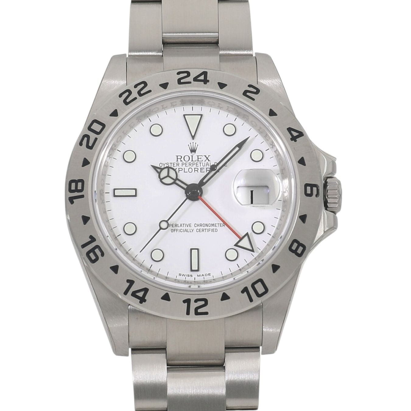 [未使用]ロレックス エクスプローラー II 16570 G番 ホワイト メンズ