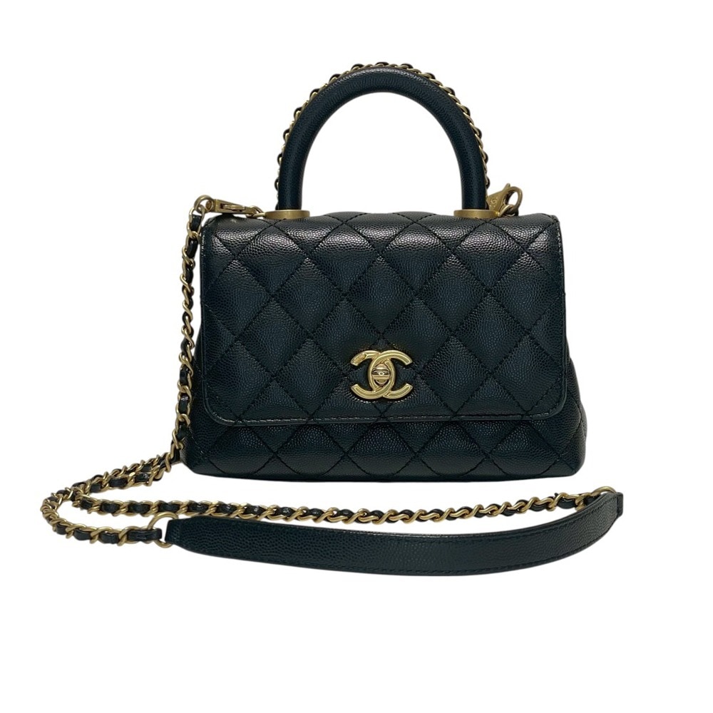 CHANEL ハンドバッグ マトラッセ ココマーク ココハンドル 2way シャネル ハンドバッグ マトラッセ ココマーク ココハンドル XS
