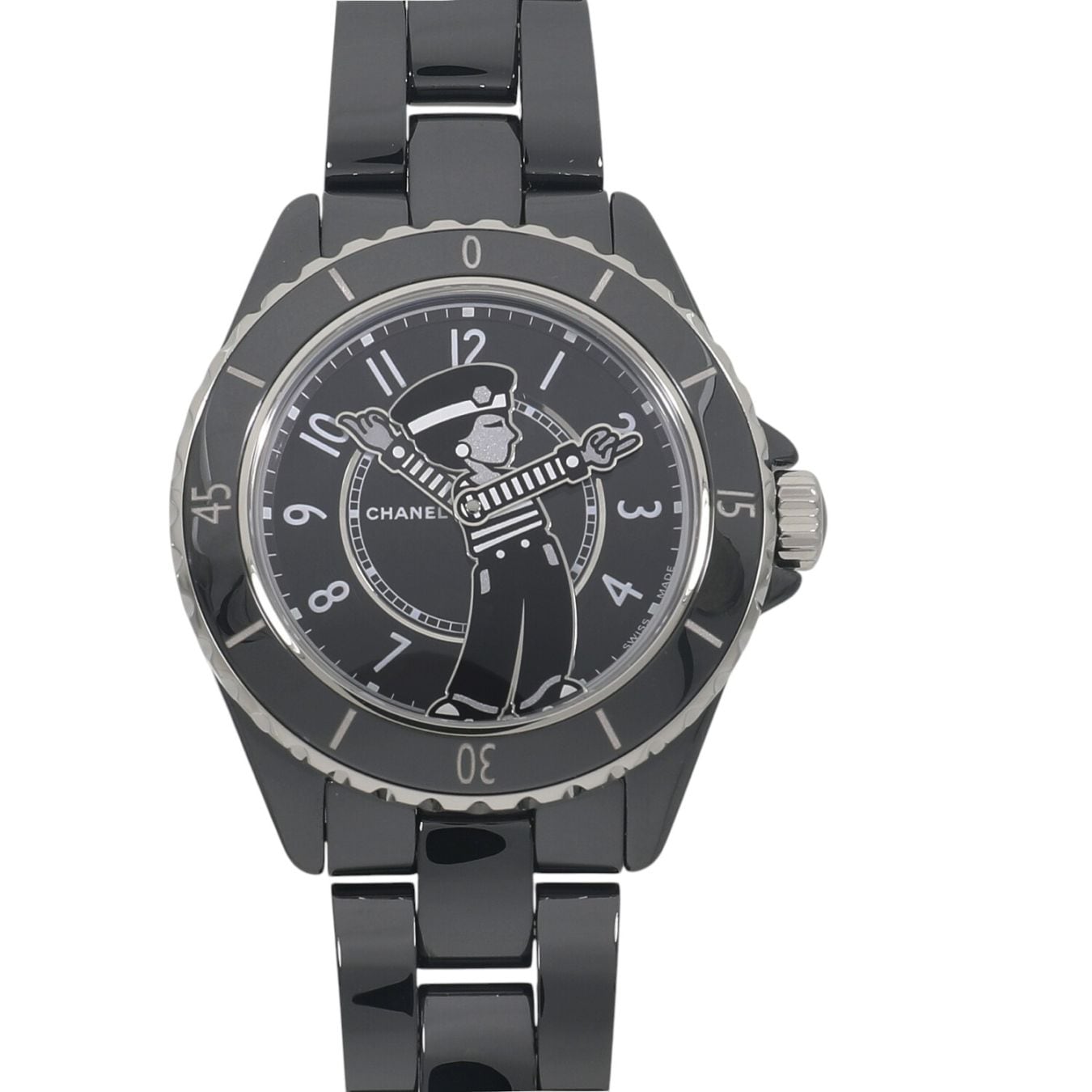 [未使用]シャネル マドモアゼル J12 ラパウザ 38MM H7609 ブラック ユニセックス