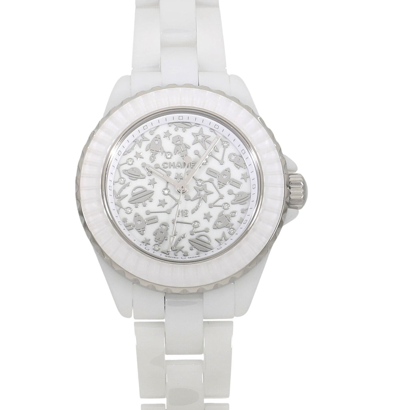 [未使用]シャネル J12 コズミック 33MM H7990 ホワイト×ダイヤモンド レディース