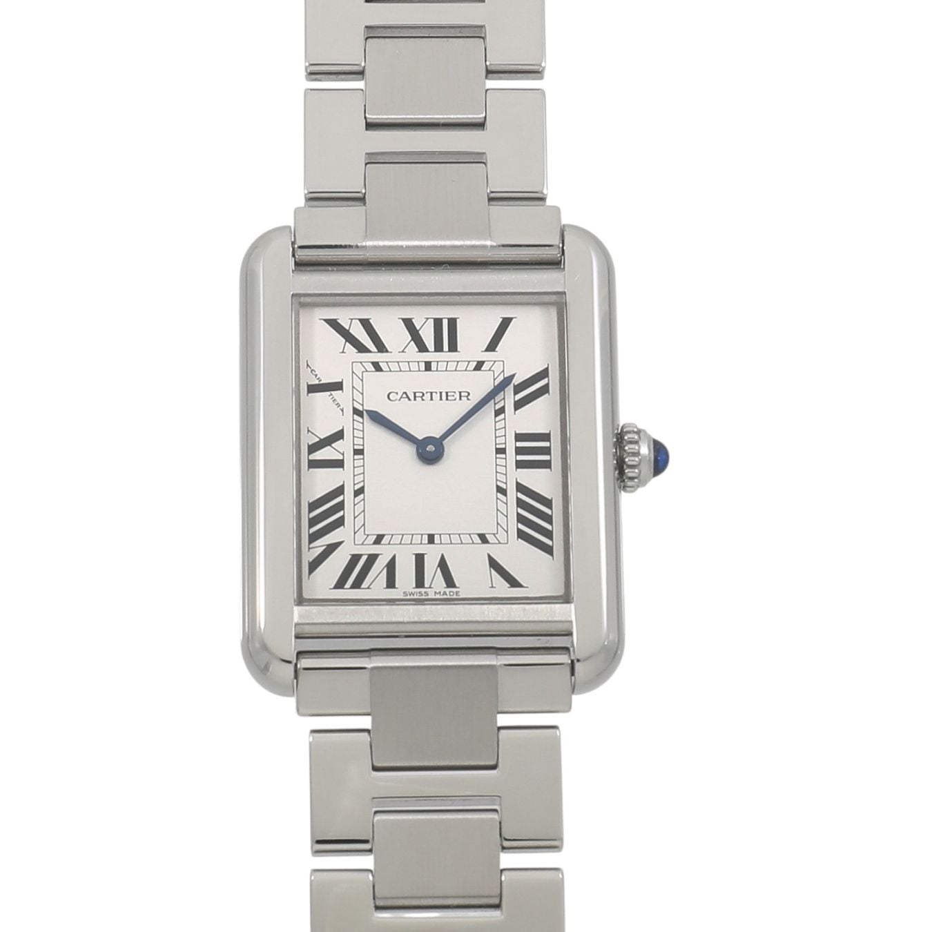 [中古]カルティエ タンクソロ SM W5200013 シルバー レディース