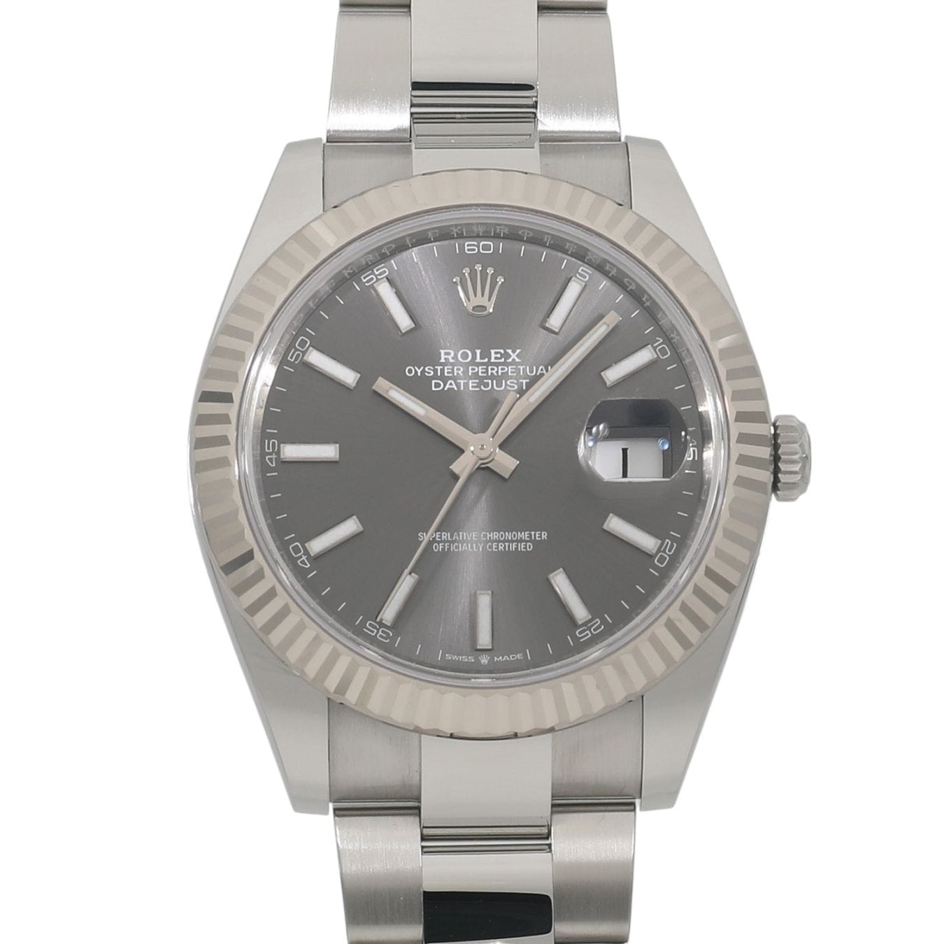 [中古]ロレックス デイトジャスト 41 126334 ランダム スレート メンズ