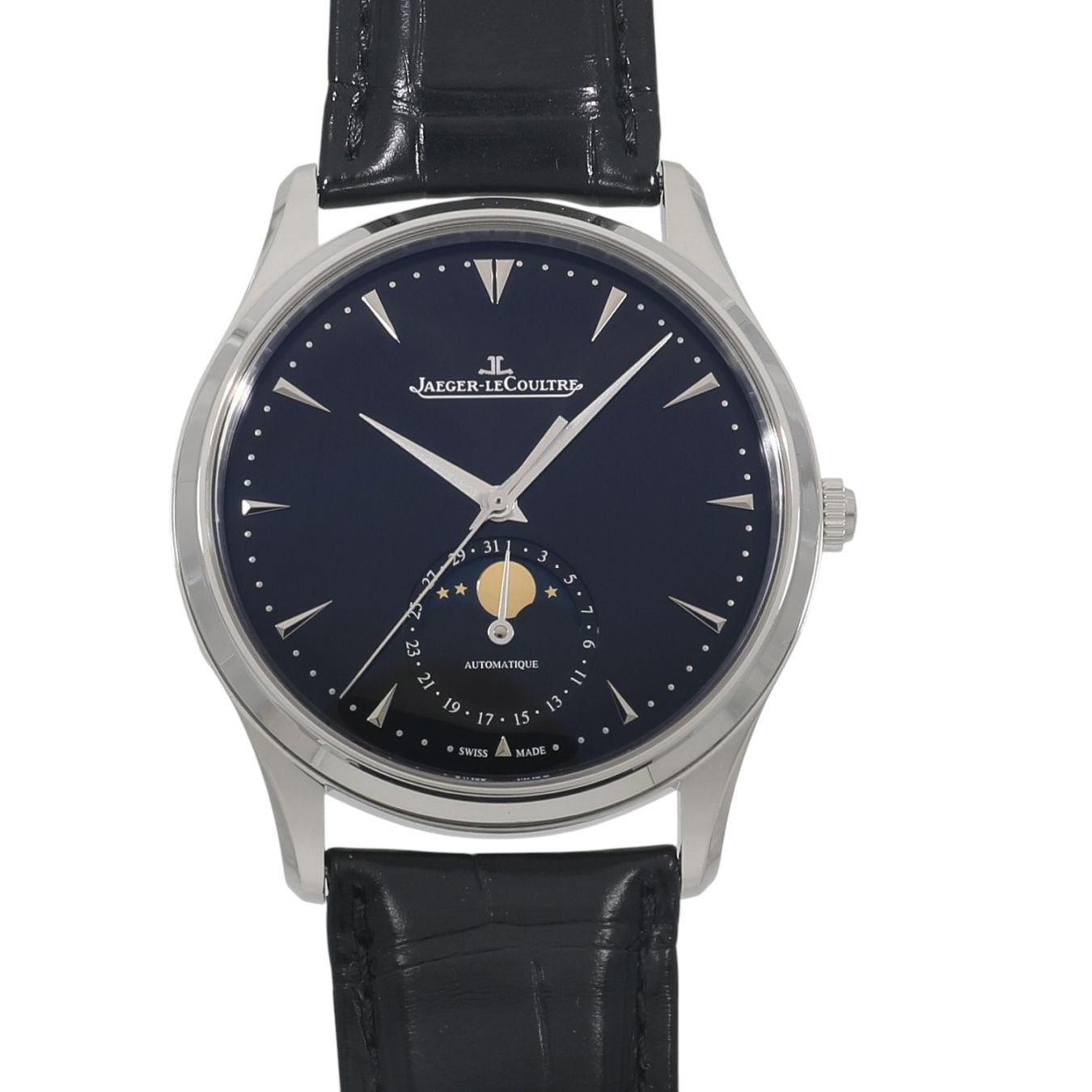 [中古]ジャガールクルト マスター ウルトラスリム ムーン 39 Q1368470 / 176.8.64.S ブラック メンズ