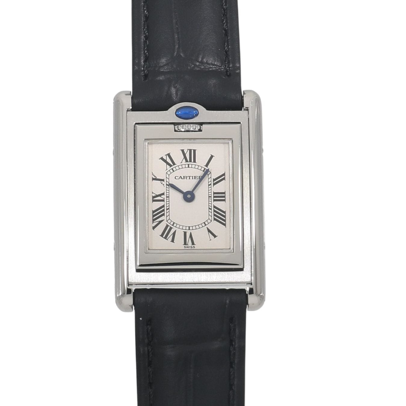 [中古]カルティエ タンク バスキュラント SM W1011158 シルバー レディース