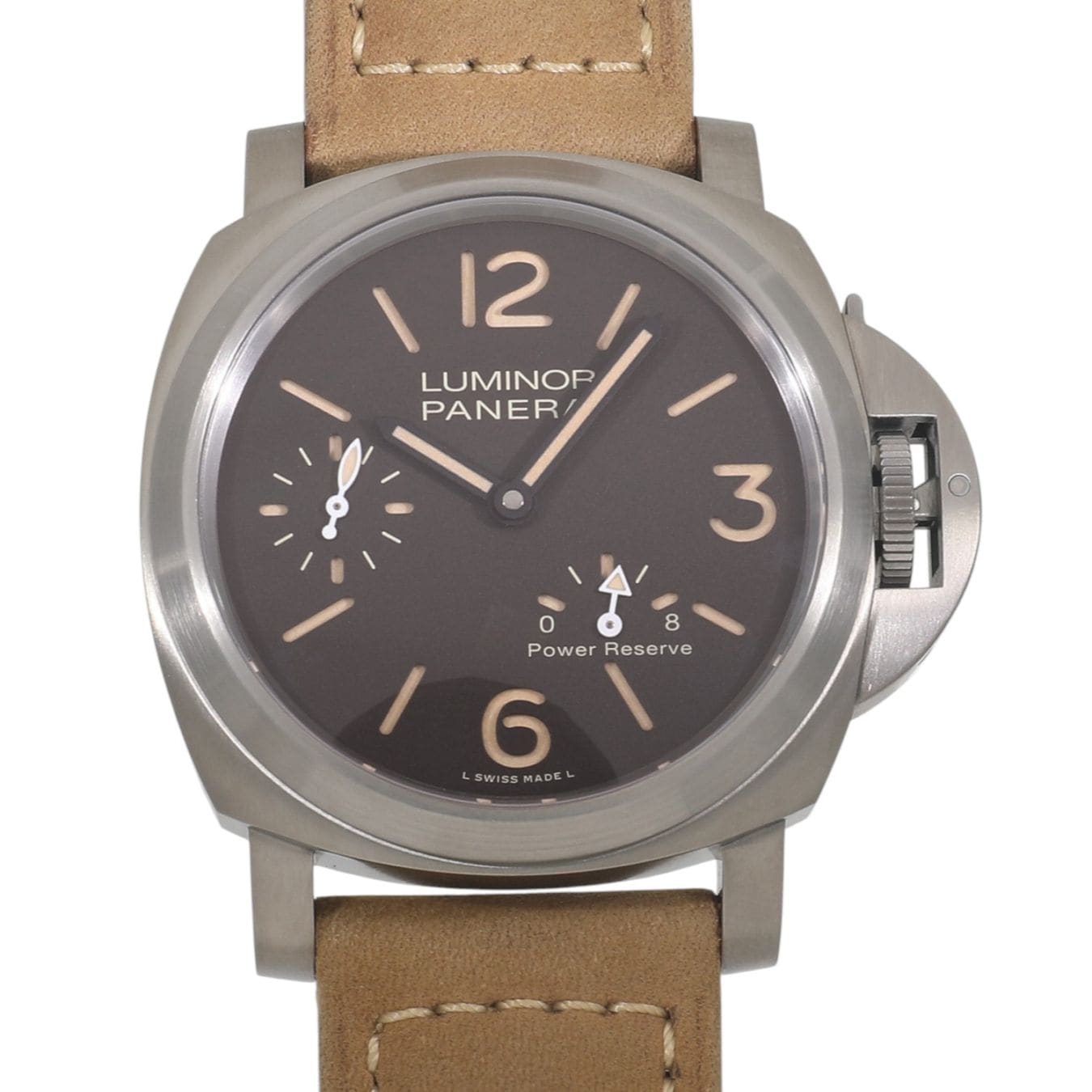 新品未使用、パネライ純正 ストラップ カーフト ダークブラウン PANERAI ストラップ カーフト ダークブラウン レザー ベルト