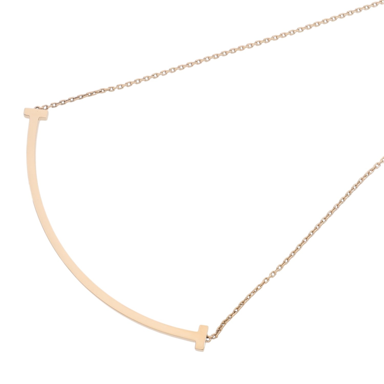 [中古]ティファニー Tスマイル ネックレス エクストララージ 67513428 