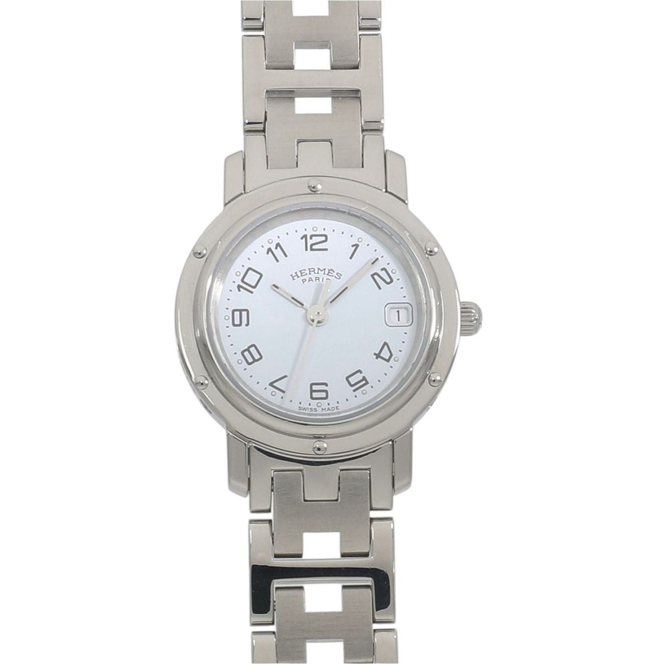 [中古]エルメス クリッパー CL4.210 ホワイト レディース