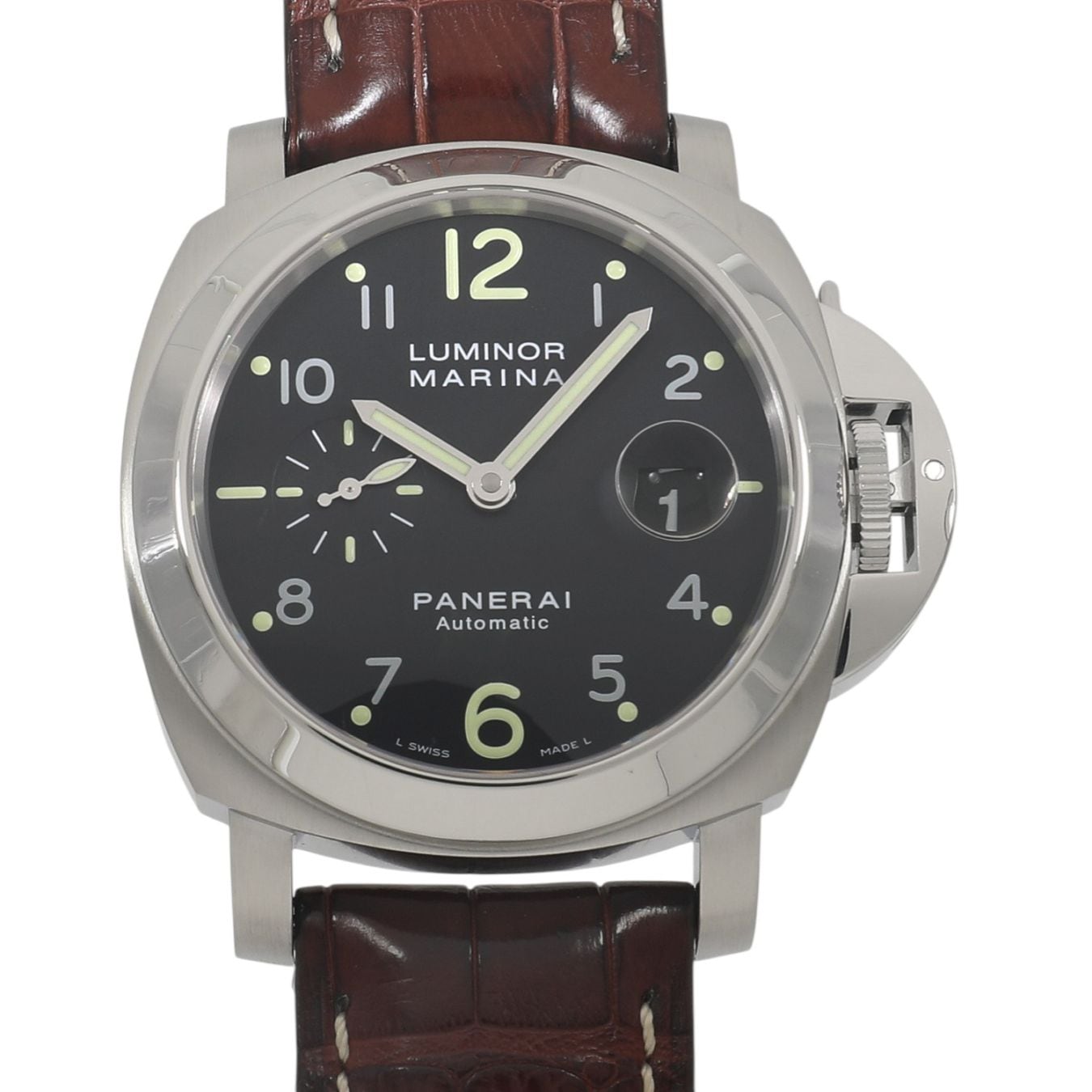 [中古]パネライ ルミノール マリーナ オートマチック 44MM PAM00164 L番 ブラック メンズ