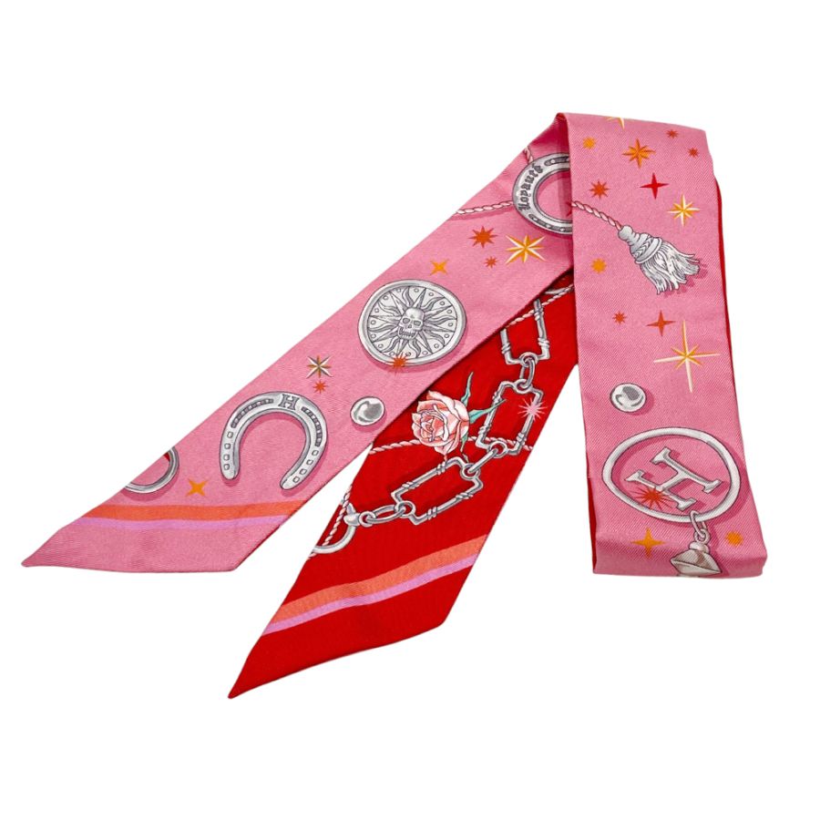 [新品]エルメス ツイリー セ・ラ・フィット ピンク