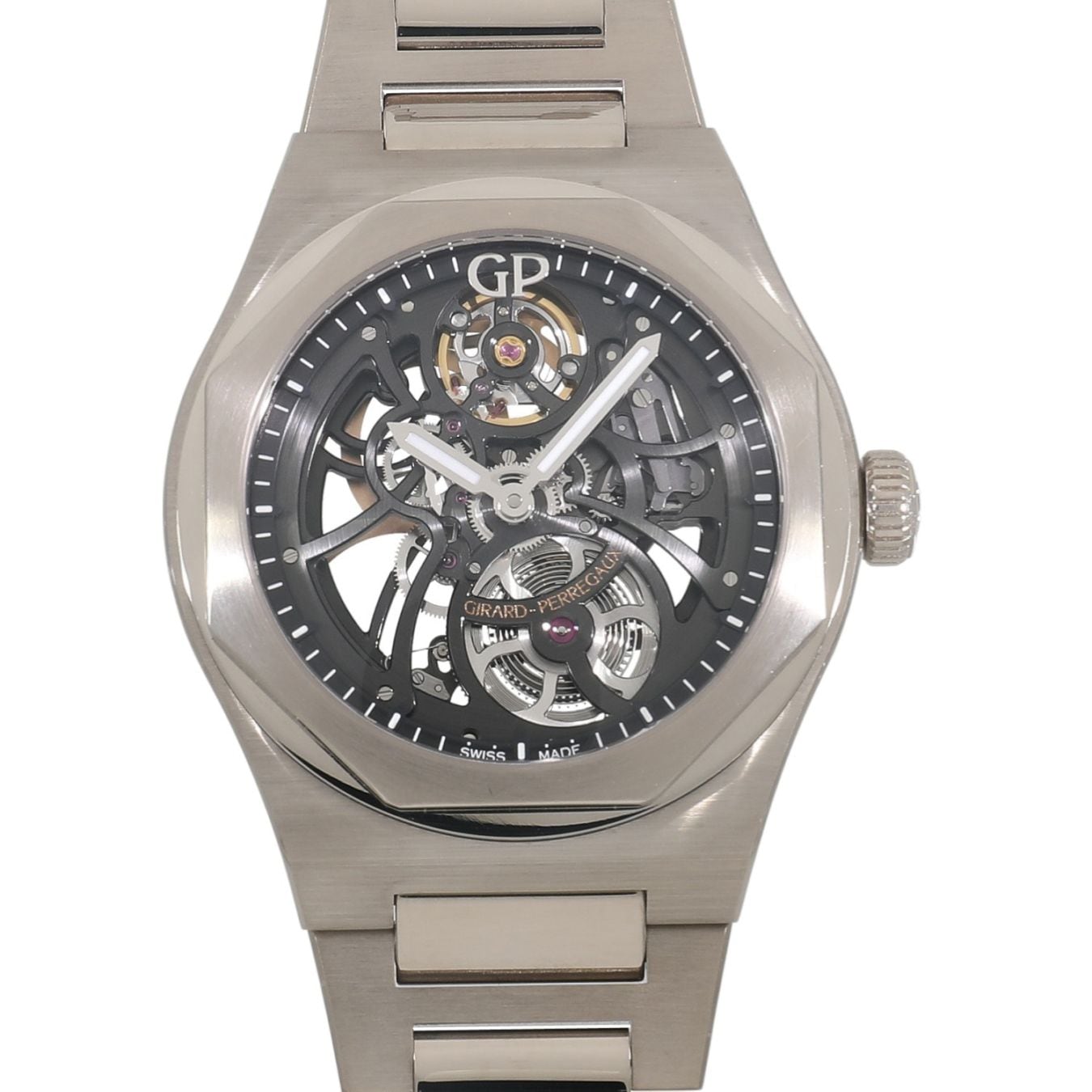 [中古]ジラールペルゴ ロレアート 42mm スケルトン 世界限定100本 81015-53-3240-1GM スケルトン メンズ