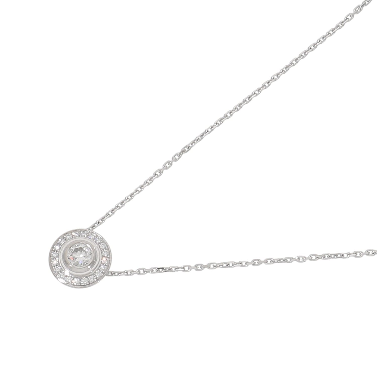 [中古]カルティエ ダムール ダイヤモンド ネックレス CRN7424316 ダイヤモンド