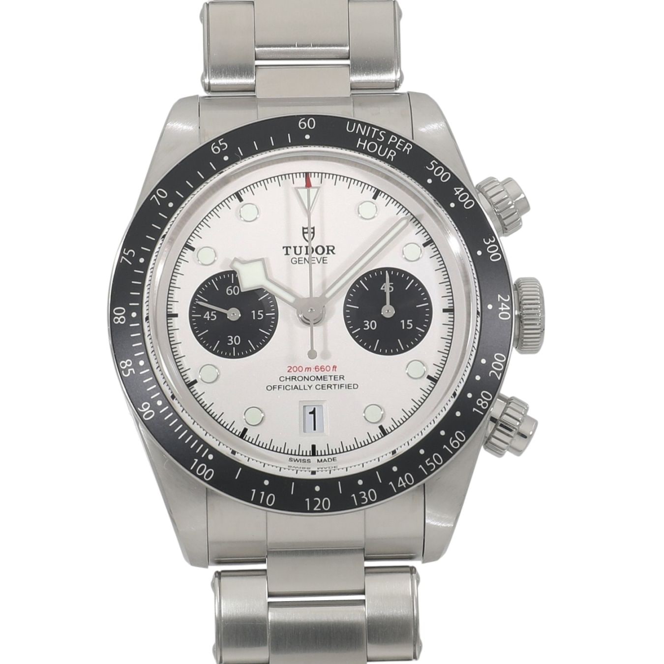 [中古]チューダー ブラックベイ クロノ M79360N-0002 オパライン×ブラック メンズ