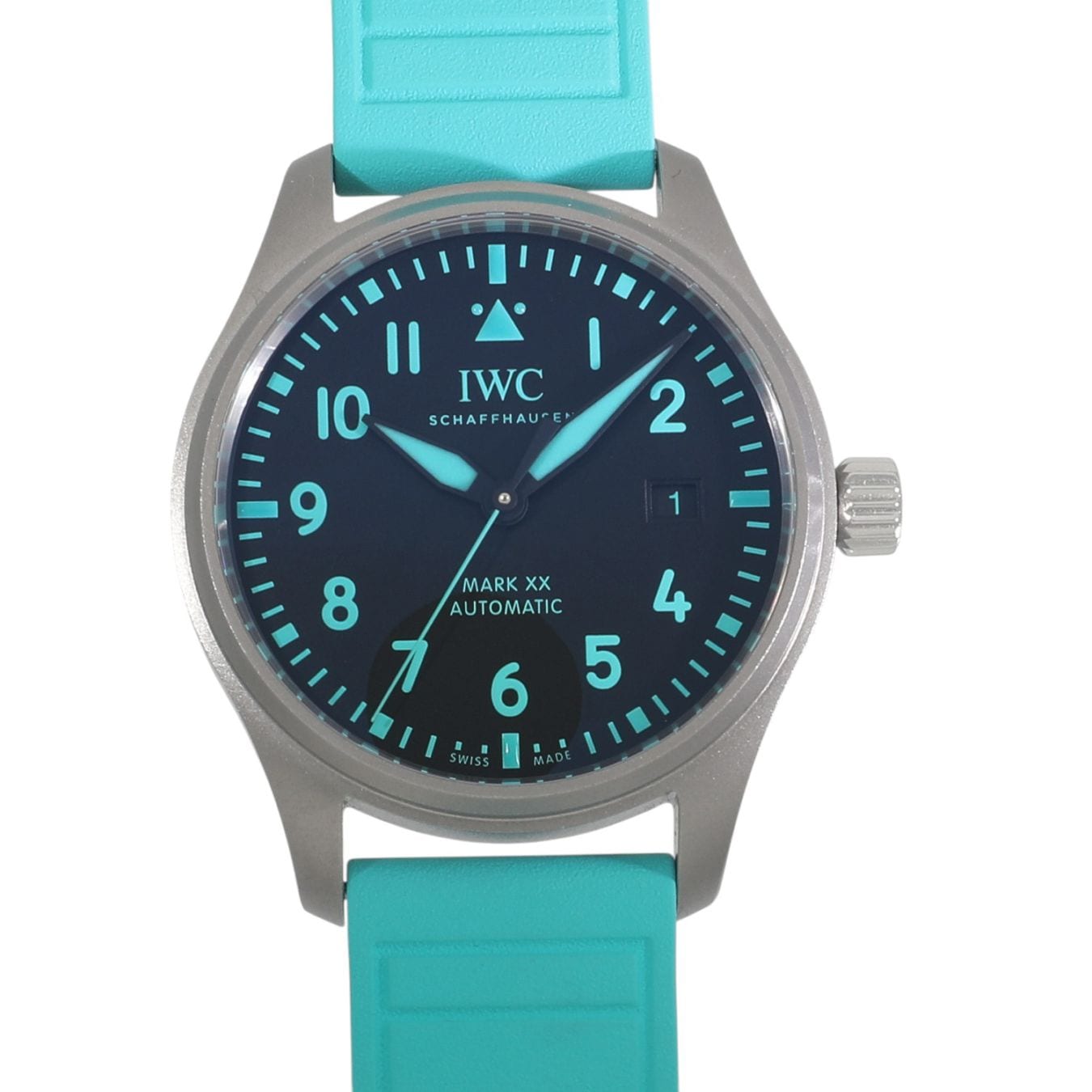 [中古]IWC パイロット ウォッチ マークXX メルセデスAMG ペトロナス フーミュラ1 チーム IW328210 ブラック メンズ