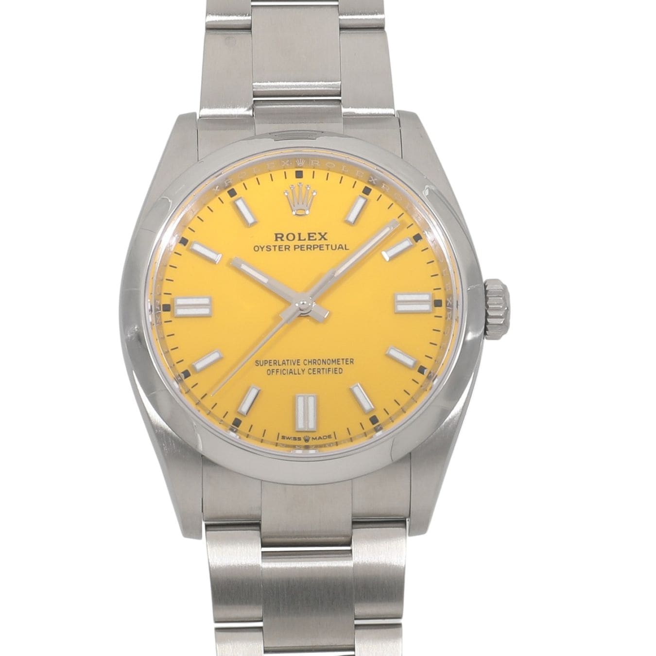 [中古]ロレックス オイスター パーペチュアル 36 126000 ランダム イエロー メンズ