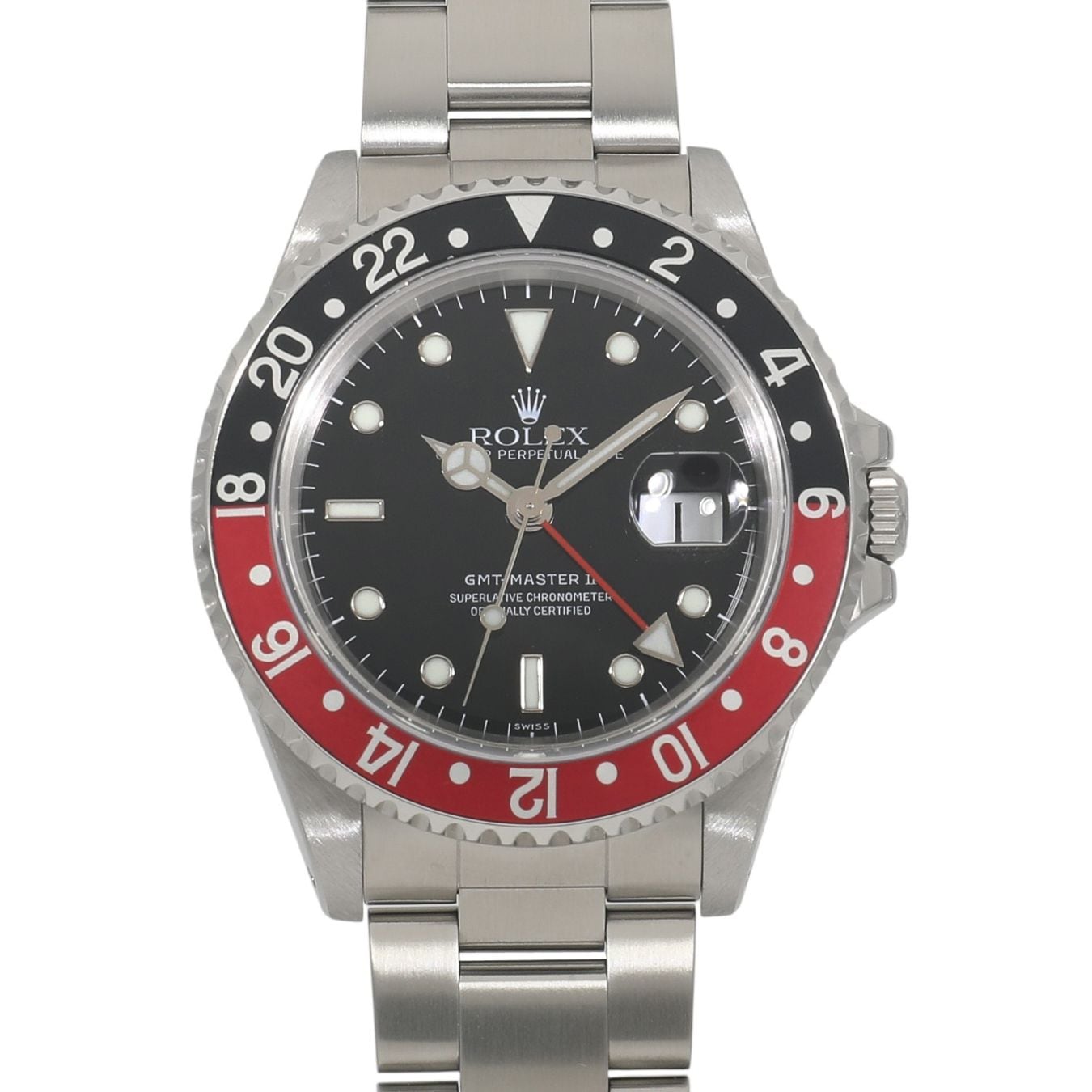 [中古]ロレックス GMTマスター II スイスオンリー 16710 U番 ブラック メンズ