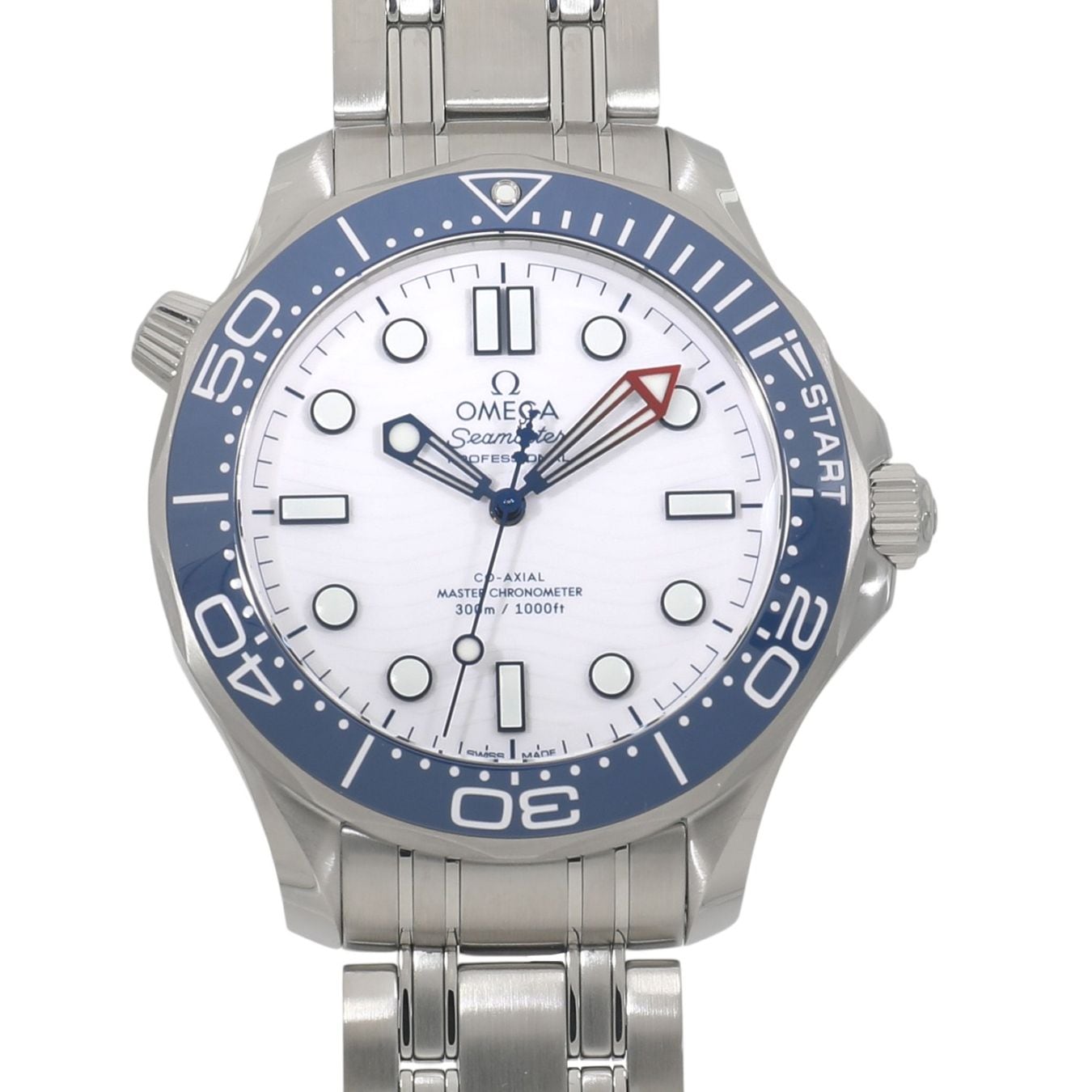 [新品]オメガ シーマスターダイバー300m マスターコーアクシャル クロノメーター 第37回アメリカズカップ記念モデル 210.30.42.20.04.002 ホワイト メンズ