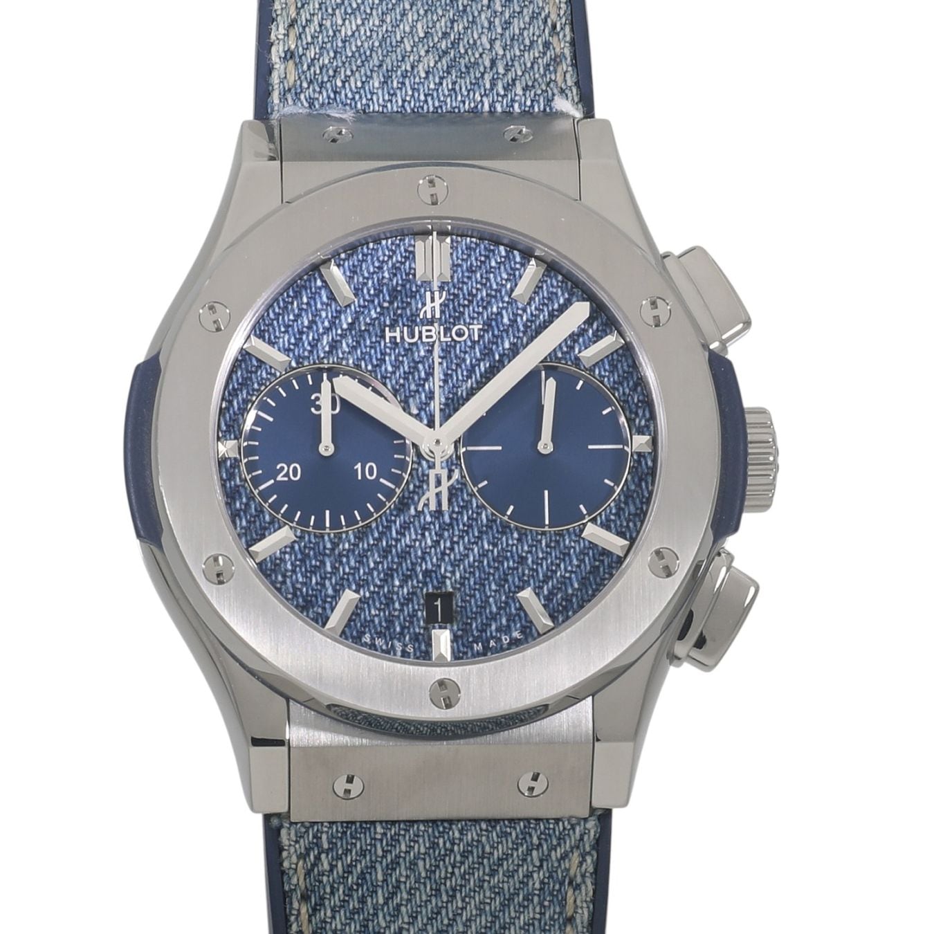 [中古]ウブロ クラシック フュージョン クロノグラフ ジーンズ 521.NX.2770.NR.JPN18 ブルー メンズ