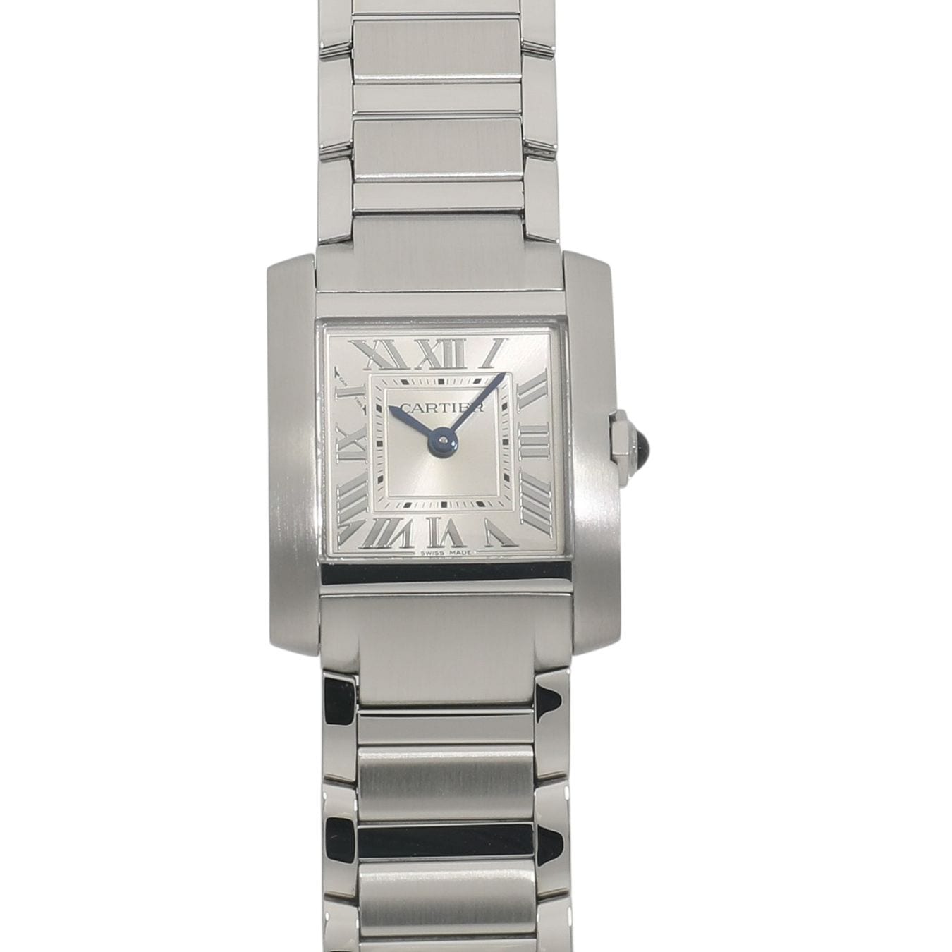[中古]カルティエ タンクフランセーズ SM WSTA0129 シルバー レディース
