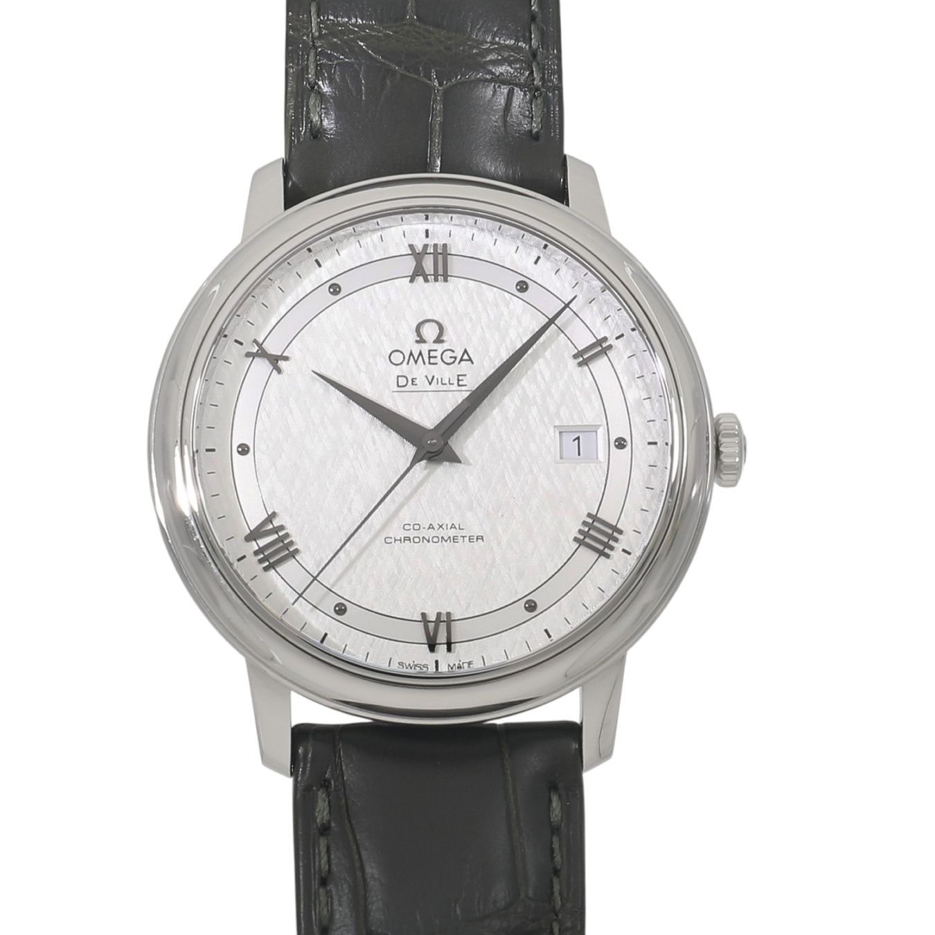 [新品]オメガ デ・ヴィル プレステージ コーアクシャル クロノメーター 424.13.40.20.02.006 シルバー メンズ
