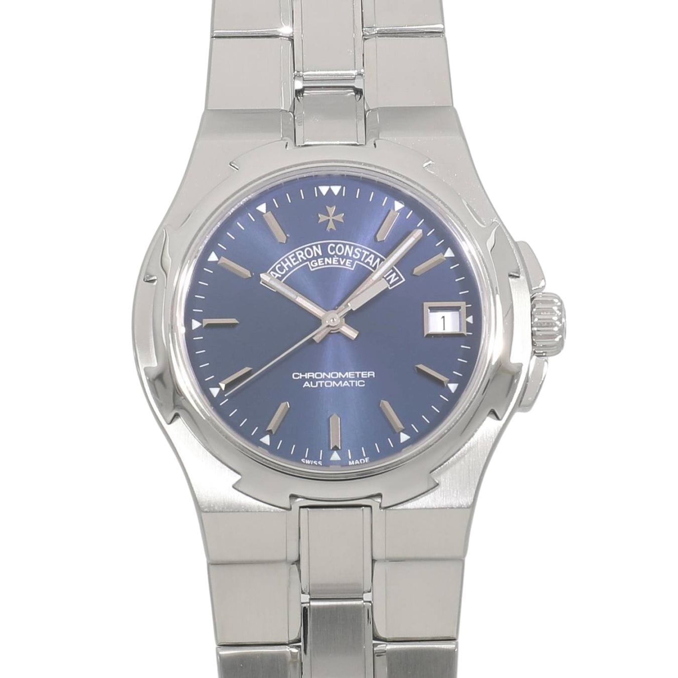 [中古]ヴァシュロンコンスタンタン オーヴァーシーズ ラージ 42040/423A-8460 ブルー メンズ