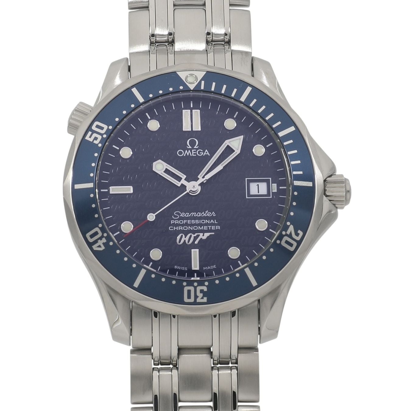 [中古]オメガ シーマスター プロフェッショナル ダイバー ジェームズボンド40周年記念 世界限定10,007本 2537.80.00 ブルー メンズ