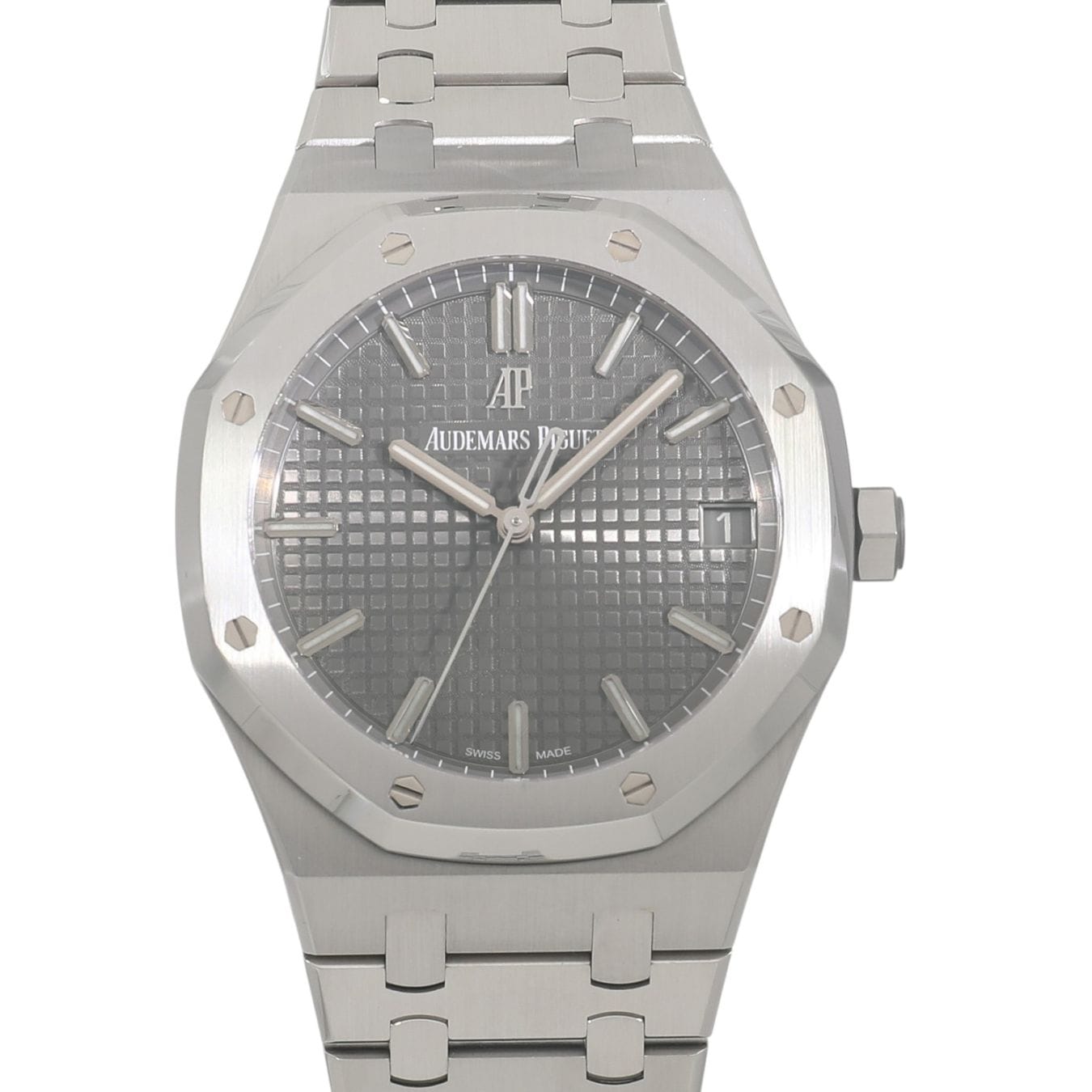 [中古]オーデマピゲ ロイヤルオーク オートマティック 15500ST.OO.1220ST.02 グレー メンズ