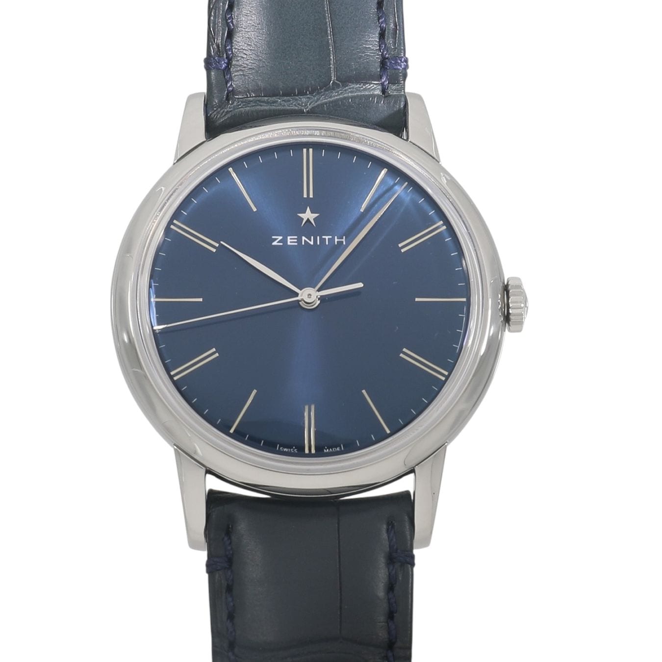 [中古]ゼニス エリート クラシック 03.2290.679/51.C700 ブルー メンズ