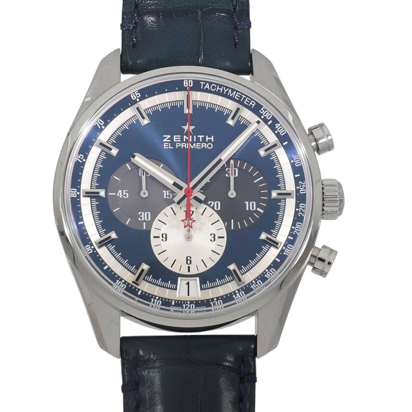 [未使用]ゼニス エルプリメロ 36000VPH 03.2040.400/53.C700 ブルー×マルチカラー メンズ