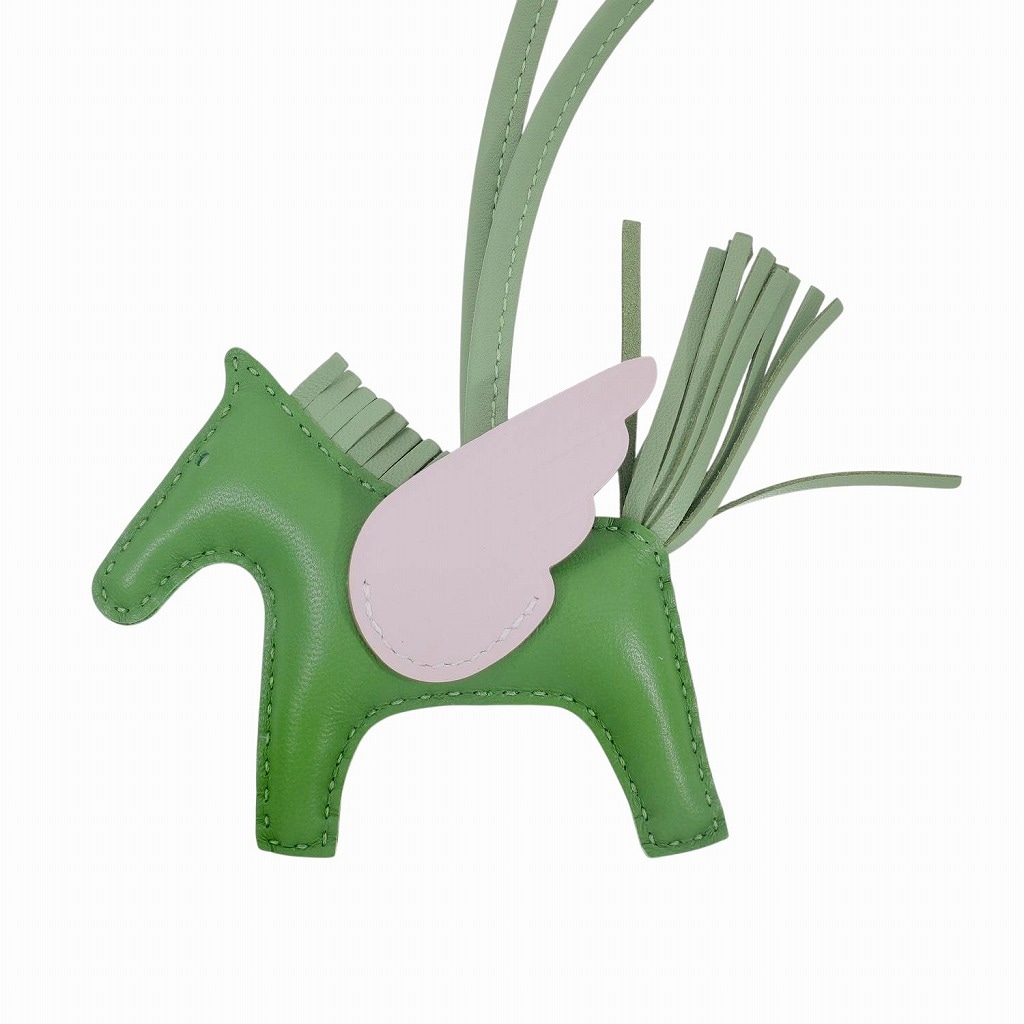 [新品]エルメス ロデオチャーム ペガサス PM アニョーミロ ヴェールクリケット×ヴェールユッカ×モーヴペール 