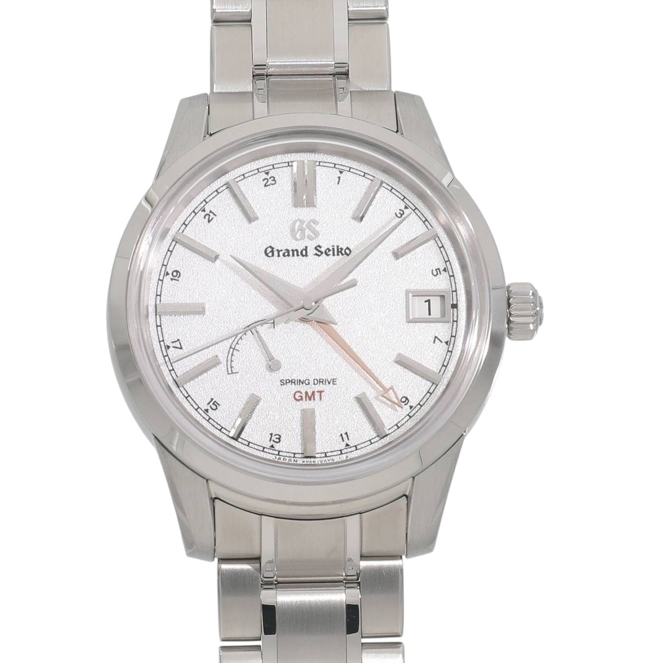 [新品]セイコー グランドセイコー エレガンスコレクション スプリングドライブGMT パワーリザーブ 雪晴れ SBGE269 シルバー メンズ