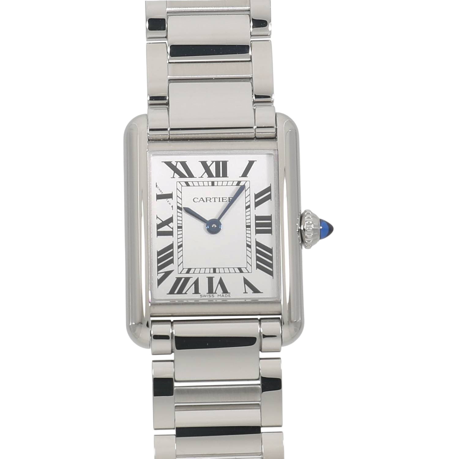 [未使用]カルティエ タンク マスト ウォッチ SM ソーラービート WSTA0121 シルバー レディース