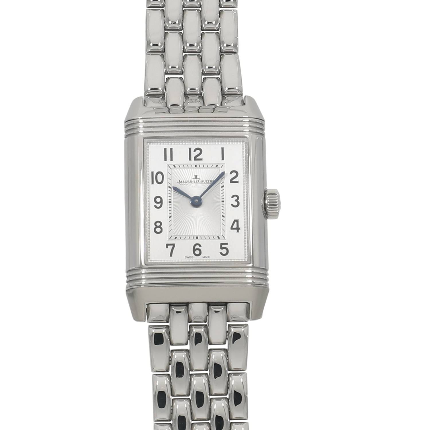 [未使用]ジャガールクルト レベルソ クラシック スモール デュエット Q2668130 / 211.8.44 シルバー×ブラック レディース