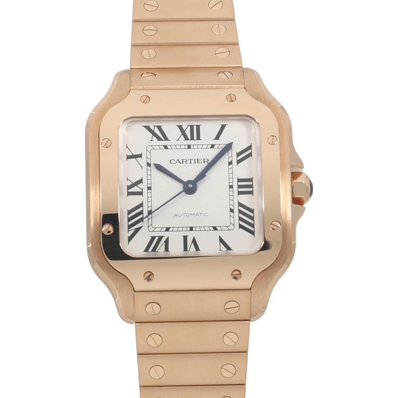 [中古]カルティエ サントス ドゥ カルティエ MM WGSA0031 シルバー ユニセックス