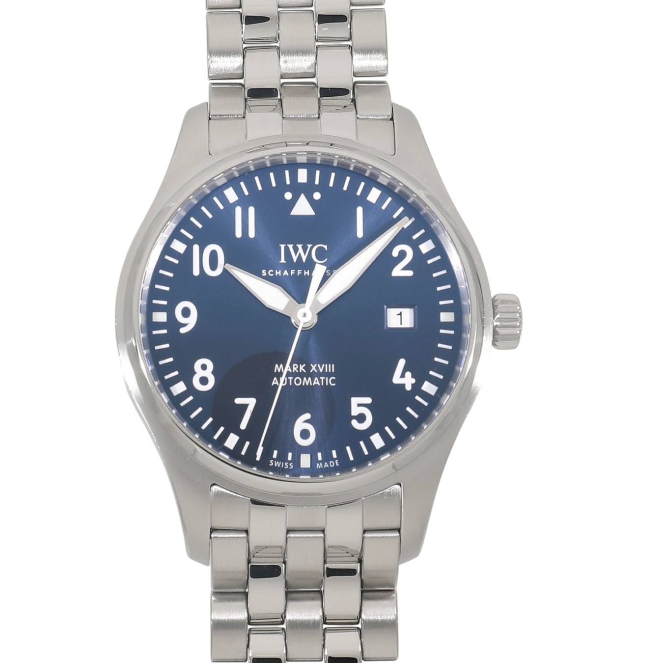 [中古]IWC パイロットウォッチ マークXVIII プティプランス IW327016 ブルー メンズ