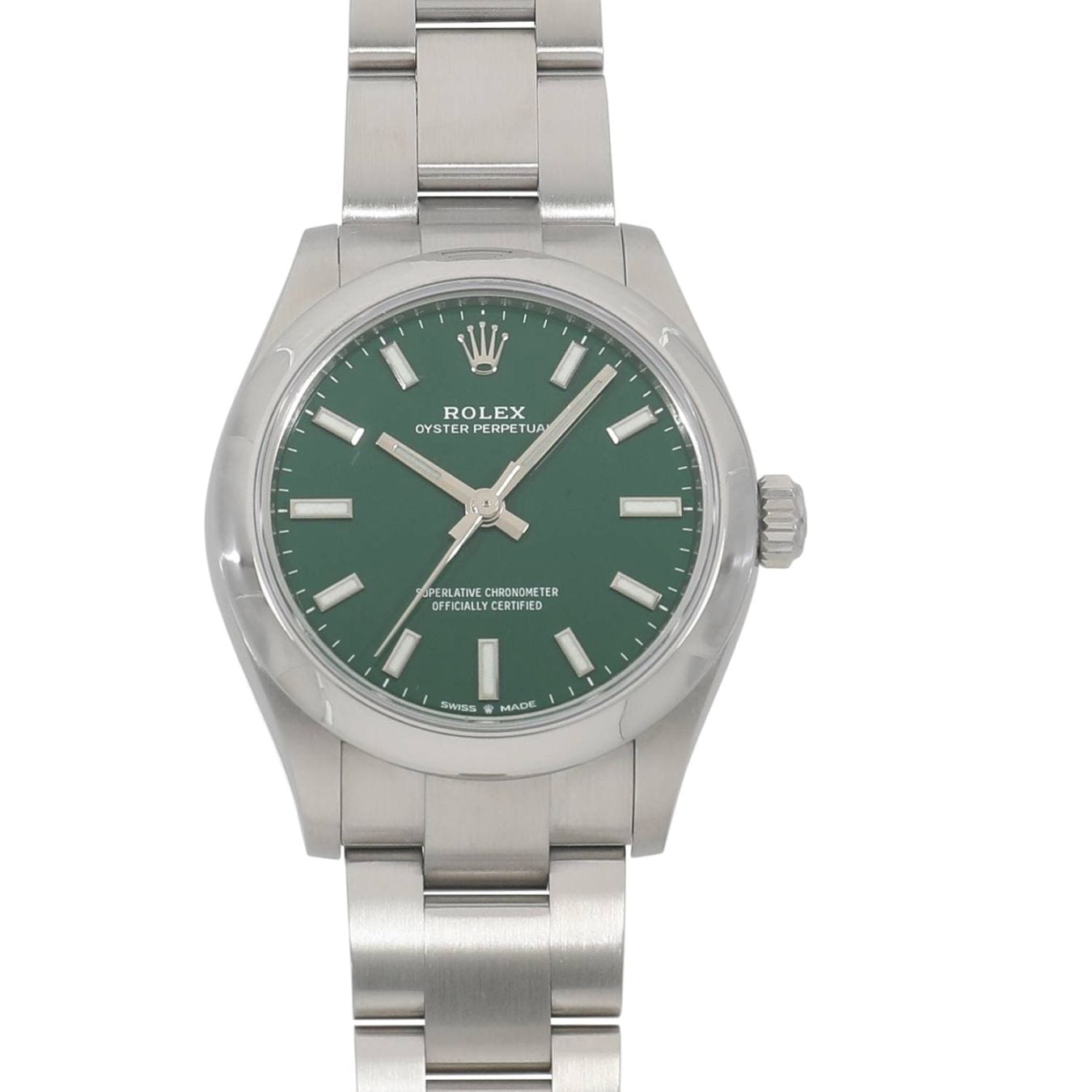 [中古]ロレックス オイスター パーペチュアル 31 277200 ランダム グリーン ユニセックス