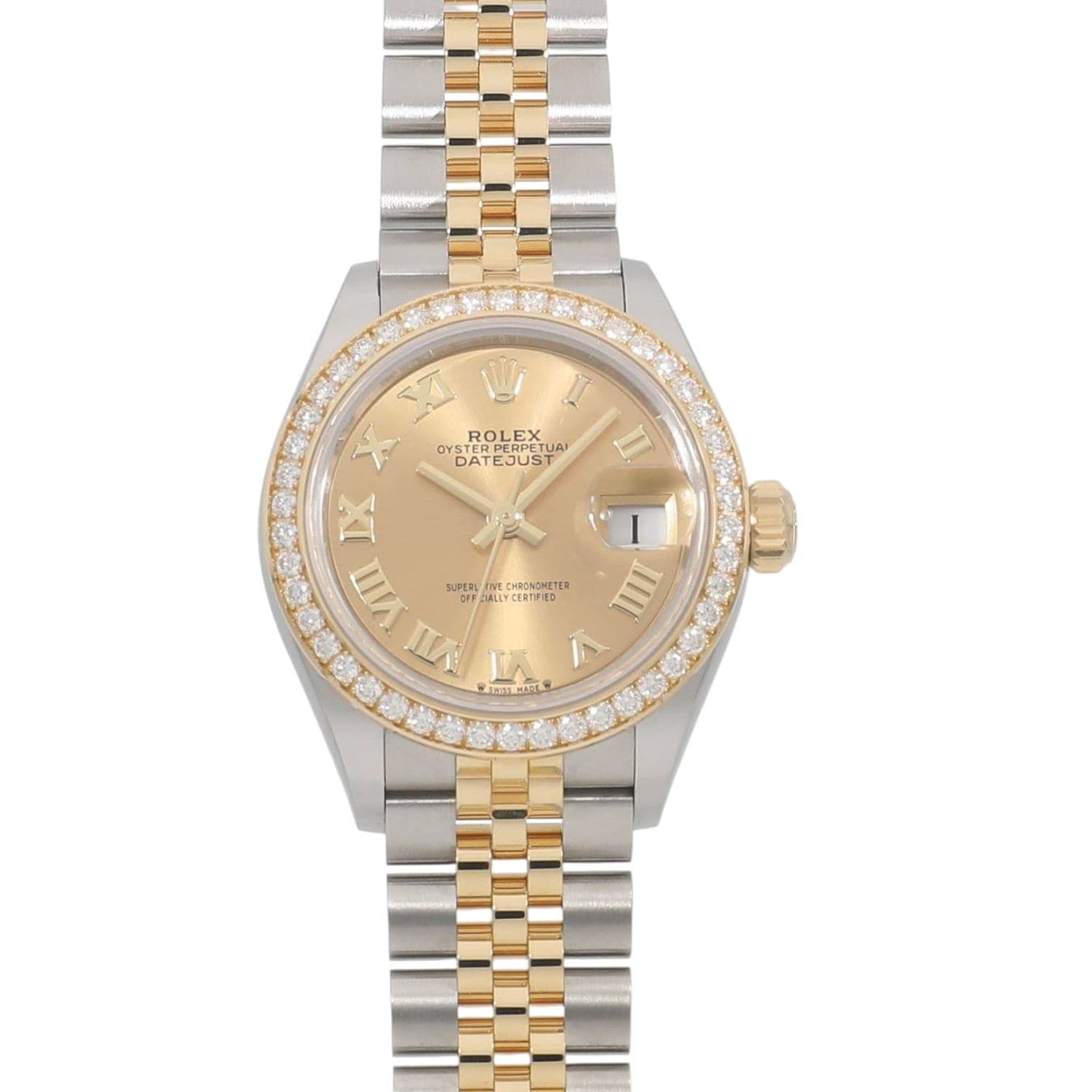 [中古]ロレックス レディ デイトジャスト 279383RBR ランダム シャンパンローマ レディース