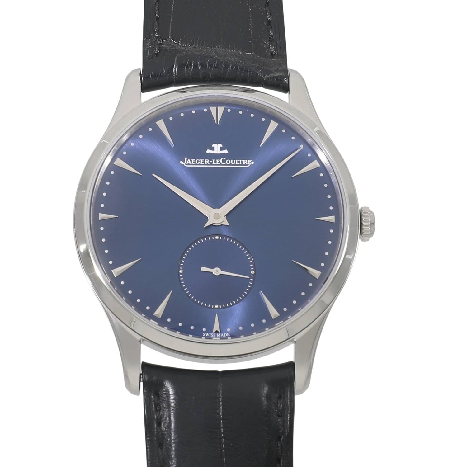 [中古]ジャガールクルト マスター グランド ウルトラスリム Q1358480 / 174.8.90.S ブルー メンズ