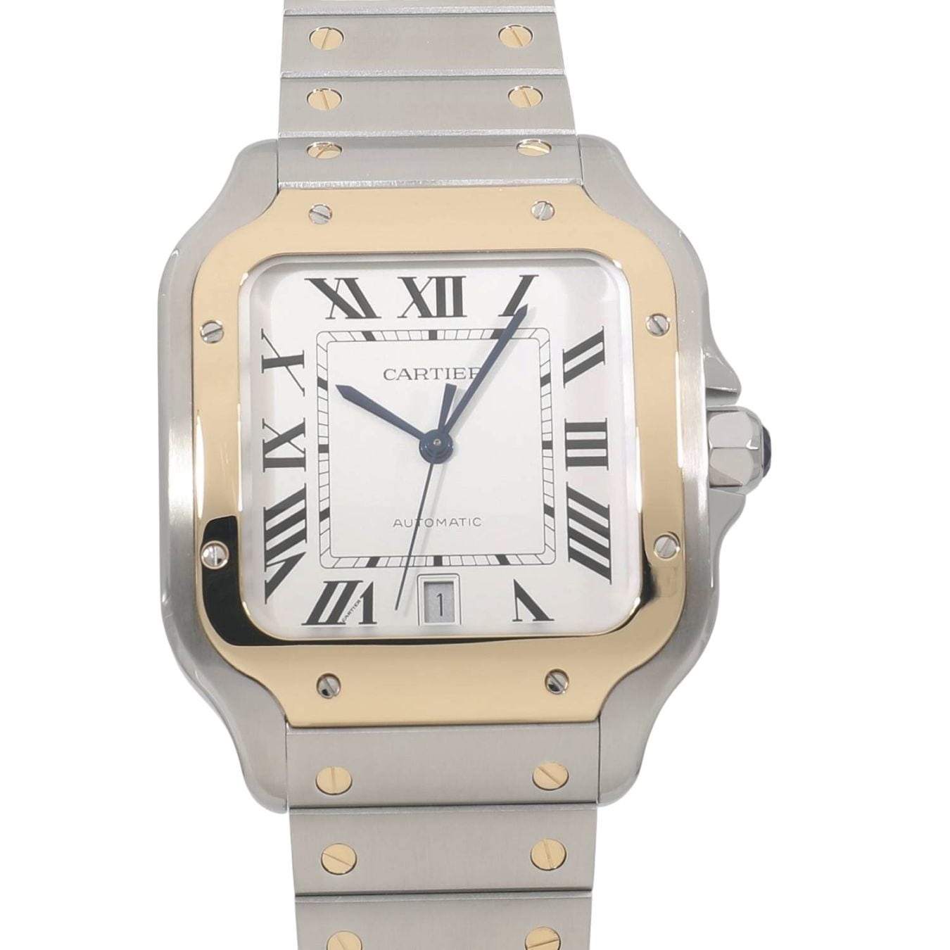 [中古]カルティエ サントス ドゥ カルティエ LM W2SA0009 シルバー メンズ