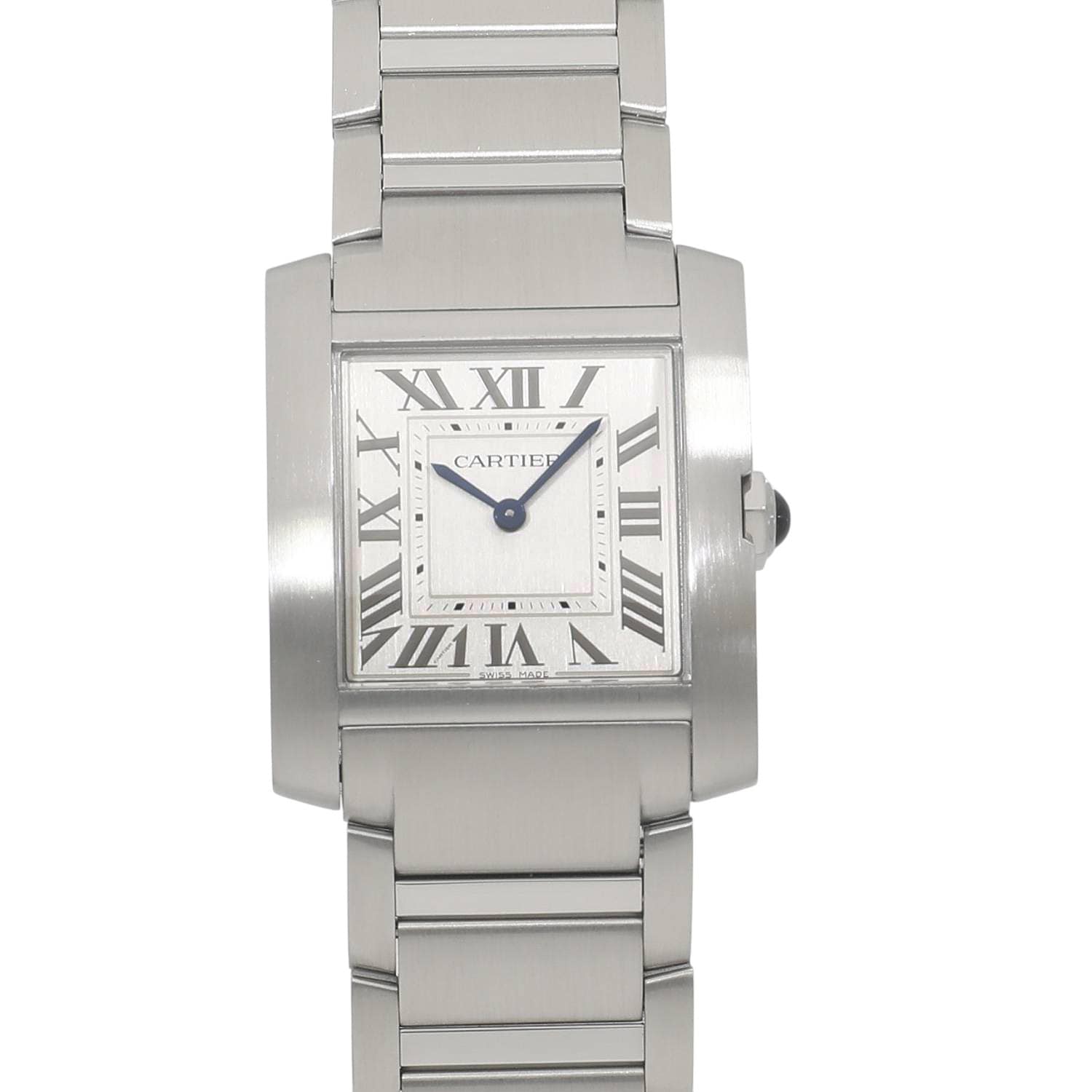 [中古]カルティエ タンク フランセーズ MM WSTA0074 シルバー レディース
