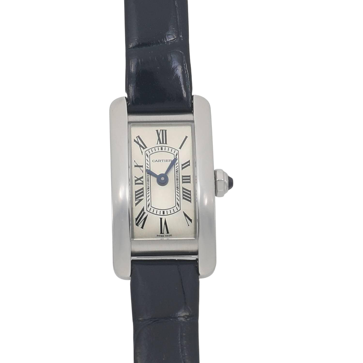 [中古]カルティエ タンクアメリカン ミニ WSTA0081 シルバー レディース